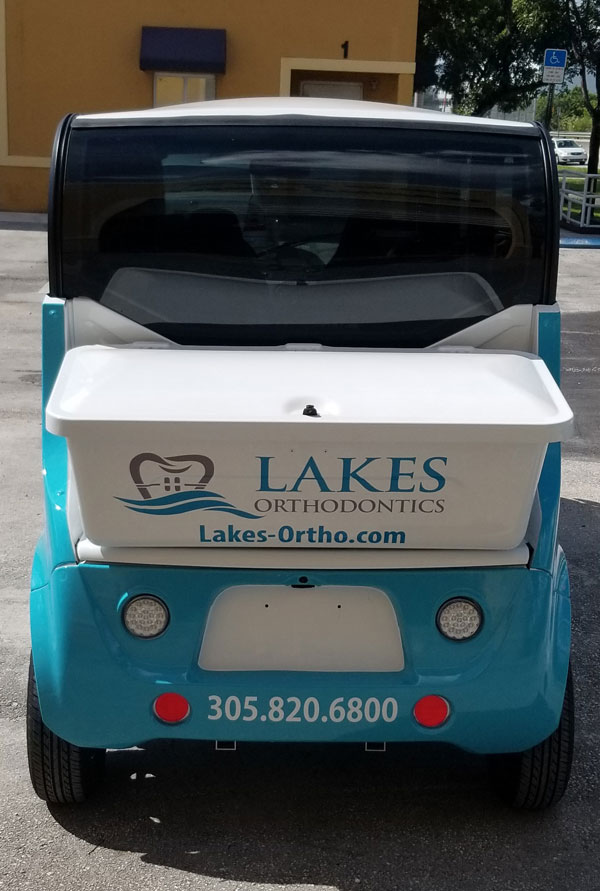 Vinyl vehicle wraps for Lakes Orthodontics in Miami, FL