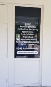 Storefront vinyl window decals by Major League Signs in Miami, FL