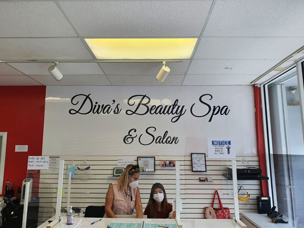 Custom interior business sins for Salon in Doral, FL