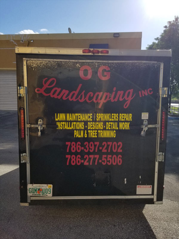 Vinyl truck wraps custom made by Major League Signs in Miami, FL