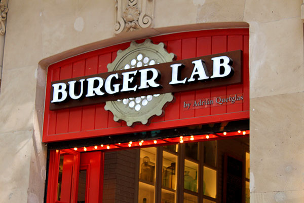 Burger Lab Dimensional Letters for Business