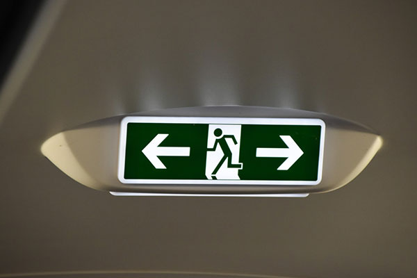 Custom directional arrow signage